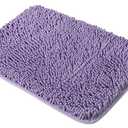 Lavender Bathroom Rugs 17"x24",Chenille Bath Mats,Absorbent and Washable Bath Rug Non-Slip, Extra Soft Rugs for Bathroom Floor,Tub,Shower and Sink