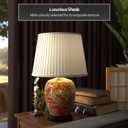 Red Lantern 21" Floral Bouquet Jar Lamp