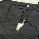 Faleave Women's Cotton Linen Summer Palazzo Pants Flowy Wide Leg Beach Trousers with Pockets (Black,Small)