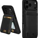 LOHASIC Wallet Case for iPhone 17 Pro (6.3), Card Holder Case with RFID Blocking, Holds up to 5 Cards (Better for 34), PU Leather Protective Flip Cover with Kickstand, for Men Women Black