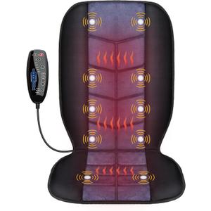 CILI Massage Chair Pad,Back Massager with Heat,Massage Seat Cushion with 10 Vibration Motors,30-60-90 Minutes Heating Options,Chair Massager for Office Chair, Home Office Use,Mothers Day Gifts