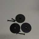 Door Hole Cover Plate,2-5/8" Diameter Round Deadbolt Cover Plate,Matte Black Door Knob Hole Cover Plate Door Hole Filler Plate for Home Security-2 Pack