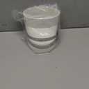 PATIKIL Duct Adapter Round to Oval, Oval Recessed Dryer Vent Hose Connector Adapter with Stainless Steel Clamp for Air Exhaust Ventilation System, White