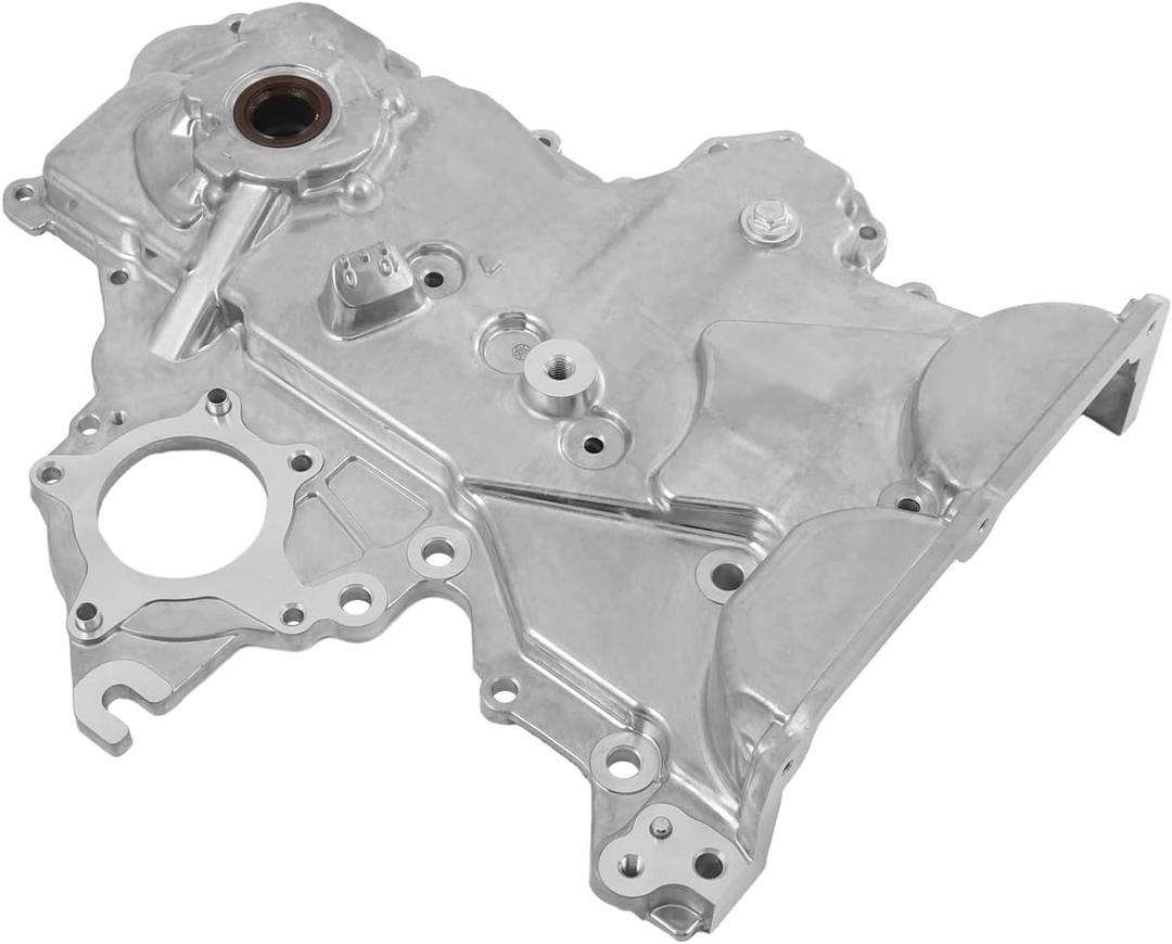 Timing Chain Oil Pump Cover Compatible with 2012-2020 Accent Sonata Veloster Elantra Kia Forte Optima 1.6L Engine Replace # 21350-2B701 21350-2B702 21350-2B703