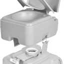 YITAHOME Portable Toilet 5.8 Gallon, Travel RV Porta Potty with T-Type Water Outlets, Anti-LeakPress Water Pump for Camping, Boating, Hiking, Truck Travel, Trips
