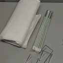 Criusia Stuffed Animal Storage, Over The Door Organizer with 4 Mesh Pockets, Toy Organizers and Storage for Nursery, Baby Supplies, Hanging Door Organizer for Kids Room & Playroom Organization, White