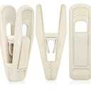 Beige Velvet Hangers Clips (80-Pack), Non-Slip Strong Velvet Clips for Velvet Skirt Hangers, Velvet Pants Hanger Velvet Clips Fit for Thin Velvet Clothes Suit Hangers