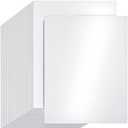 CreGear 100 Sheets White Shimmer Cardstock Printer Paper 8.5 x 11, 78lb/210gsm Glossy Card Stock, Premium Pearl Cardstock, Double Side Pearlescent Paper for DIY Craft, Christmas Card Making,Invitation