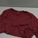 MAGCOMSEN Workout Shirts for Women Athletic Shirts for Women UV Shirts for Women Long Sleeve Shirts Casual Running Shirts Fishing Shirts Women Wine Red,XL