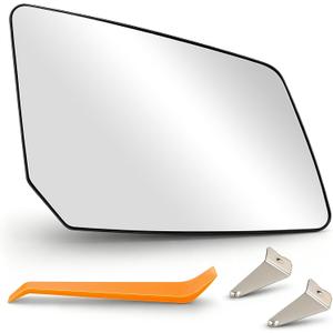 AUTOKAY Right Passenger Side Mirror Glass Fits for Chevy Traverse 2009-2016, GMC Acadia 2007-2016, Saturn Outlook 2007-2010, Power Heated Passenger Side Rearview Mirror Right Side Glass Replacement