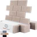 WoveN SounD Brick Acoustic Panels, Deep Camel, 8 Pack, 16x12 in | Self-Adhesive, Peel and Stick, NRC 0.95, Seamless Brick, Refined Sound, Home, Studio, Office, Theater
