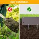 Metal Landscape Edging 39" Lx11 H, 5pcs Steel Garden Edging Border 15Ft Easy-to-Install Metal Edging for Landscaping, Brown