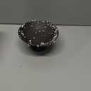 Cabilock Ceramic Pedestal Fruit Bowl, High-Footed Serving Tray, Elegant Black Display Stand for Kitchen Counter, Party Snacks, Desserts, Fruits, Candy