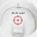 TESWEY Toilet Target Aiming Stickers, Multicolor Target Design for Toilet Training, Bathroom & Restroom