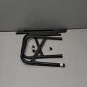 SONGMICS Expandable Shoe Rack, 1 Tier Shoe Rack Shelf, Adjustable Shoe Organizer Storage for 10 Pairs of Shoes, Metal Free Standing Shoe Racks for Closet, Front Door Entryway, Easy Assembly, Ink Black