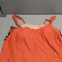 RXRXCOCO Women Tankini Bathing Suits Ruffle High Waisted Swimsuit Plus Size Tummy Control Swimwear 2026 Orange, 3X-Large