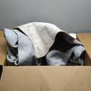 8x10 Area Rugs for Living Room Bedroom Washable, Modern Abstract Grey White Beige Rugs Large Carpets Ultra Soft Faux Wool Retro Dining Room Non Slip & Non-Shedding Low Pile Print