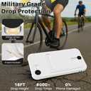 Designed for iPhone 16e Wallet Case with Card Holder, Soft Silicone Cover Microfiber Lining for Women Men, Camera Protection Shockproof Wallet Phone Case for iPhone 16e White