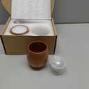 Wooden Whiskey Glasses Set of 2, Handmade Old Fashioned Bourbon Drinking Glass, Great Bourbon Whiskey Gifts for Men, Dad, or Brother, Father's Day, Birthday Gifts(10oz)