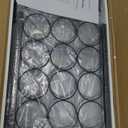 JKsmart 4-Tier Wine Rack with LED Lights, Home Mini Bar Table with 15 Bottles and Glass Holder, Freestanding Liquor Cabinet Storage for Kitchen, Dining Room, Bar (Rustic Brown)