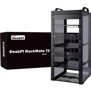 GeeekPi 12U Server Cabinet, 10 inch Server Rack for Network, Servers, Audio, and Video Equipment, DeskPi RackMate T2 Rackmount, 10.23 inch Depth, 21 x 10 x 10.23 Inches