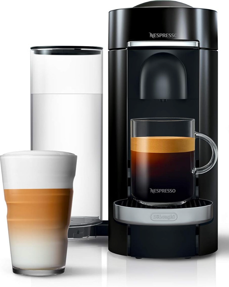 Nespresso Vertuo Plus Deluxe Coffee and Espresso Maker by De'Longhi, Black