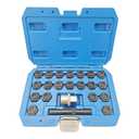 22PCS Wheel Locking Nut Key Kit Compatible with BMW Series, Wheel Lock Nut Socket Adapter Set, Anti-Theft Lug Removal Tool, Anti-Theft Screw Remover Repair Tool