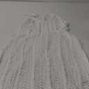 Pink Queen 2025 Crochet Cover Ups for Swimwear Women Halter Hollow Out Swimsuit Coverup Sexy Backless Bikini Beach Maxi Dress M