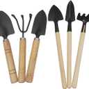 Gardening Tools Sets (6 Pcs) Spade Shovel Rake for Garden Plants Care House Plants Flower Pot Cactus Vegetables Kids Indoor Small Plants Mini Medium Plant Tool Succulent Kit