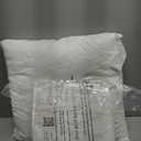 20x20 Decorative Throw Pillow Inserts-Down Feather Pillow Inserts-Square-Cotton Fabric-Set of 2-White.