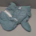 ZIGJOY Shark-Fin Transition Swaddle for Newborn - 0.5 Tog Rayon Made from Bamboo Sleep Sack Baby Swaddle Blanket with 2-Way Zipper, Hemp Grey (3-6 Months)