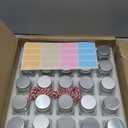 25 Pack 2 oz Mason Jars with Silver Lids, Mini Glass Jar for Ginger Shots, Small Juice Shot Container for Beverage Storage Candle Gifts Honey Jam Spices Wedding Party Favors