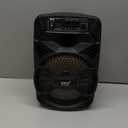 Portable Bluetooth PA Speaker System - 300W Rechargeable Indoor/Outdoor Bluetooth Portable PA System w/ 8 Subwoofer 1 Tweeter, Microphone In, Party Lights, MP3/USB, Radio, Remote - Pyle PPHP836B