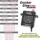 RampCrab Steering Servo 11.5KG for TRX4M (Steel Gear, Water Proof),with Servo Mount Bracket and Servo Horn for TRX4M RC Crawler Car, 1/18 Upgrades Parts for TRX4M Bronco, Defender, K10 (Red Horn) (purple)