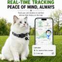 GPS Collar for Cats,Pet Tracker (Android Only) Smart tag,Waterproof Compatible with Google Find My,No Monthly Fee,Advanced Tracking Solution Smart Collar for Pet Safety Ideal Small Large Cats