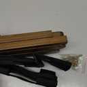 Heybly Luggage Rack, Folding Suitcase Stand with Storage Shelf, Luggage Holder with 5 Nylon Straps for Guest Room Bedroom Hotel, Walnut, HLR010WB1