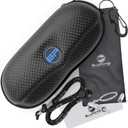 BLUPOND Sunglasses Case Semi Hard EVA Shell with Metal Hanging Hook Belt Clip Sun Glasses Storage