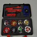 X Battling Top Gyro Toy Set, 12 Spinning Tops, 3 Launchers with Storage Box, Turbo Set Metal Fusion Game,Birthday Gift for Kids Children Boys Ages 6+