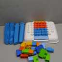 Mega Bloks Fisher-Price Toddler Blocks Toy Set, Build n Tumble Activity Table with 25 Pieces and Storage, 1 Figure, Blue, Ages 1+ Years