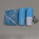 15 Pcs Last Toast on the Coast Bachelorette Cups White and Blue Shot Glass on Beaded Necklaces Plastic Coastal Bachelorette Shot Cups for Adult Beach Bachelorette Wedding Party Favor Supplies