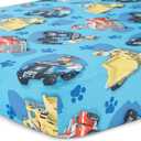 Paw Patrol Calling All Pups 4 Piece Toddler Bedding Set Includes Comforter, Sheet Set Fitted + Top Sheet + Reversible Pillowcase for Boys Bed, Blue