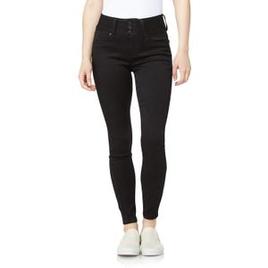 WallFlower Women's Sassy Skinny High-Rise Insta Soft Juniors Jeans 24Plus (Noir)