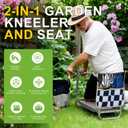 Garden Kneeler and Seat, Wider Thicker Kneeling Pad, Heavy Duty Garden Stool Includes Gardening Tools Pouch and Bag, Convertible Garden Bench Kneeling Chair/Gifts for Parents Women Seniors, 11.8 inches x 4.7 inches x 23.5 inches
