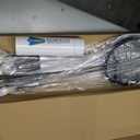AboveGenius Badminton Rackets Set of 4 for Outdoor Backyard Games, Including 4 Rackets, 6 Nylon Badminton Shuttlecocks, Lightweight Badminton Racquets for Beginners, Large