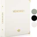 Beautiful Linen Photo Album For 4x6 Photos - Safely Holds Up To 500 Pictures of Unique Memories - The Perfect Large Photo Book To Store All Pictures of Treasured Family, Baby or Wedding Moments (Beige)