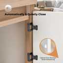 3 x Ravinte 10 Pack 5 Pairs Semi-Overlay 1/2 inch Self-Closing Face Frame Cabinet Hinges Matte Black Half Wrap-Around Kitchen Door Hinges Face Mount Cabinet Hardware
