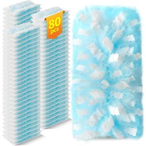 80 Count Duster Refills Compatible with Swiffer Duster, 180 Disposable Multi-Surface Microfiber Cleaning Dusters, Unscented