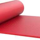 Foam Sleep Pad - 0.50in Thick Non-Slip, Lightweight, Waterproof Camping Mat with Carry Handle for Cots, Hiking or Sleepovers by Wakeman Outdoors (Red)