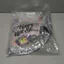 2026 New Year Eve Party Supplies for 24 Guests - New Years Decorations Silver, Large Happy New Year 2026 Banner , Glitter Cone Hats , Welcome Banner, Headwear, Eyeglasses Honeycomb Centerpieces
