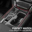 Gear Shift Panel Cover Trim for Honda Accord Hybrid 2018 2019 2020 2021 2022(Not Fit Gas)